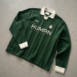 Human With Attitude Vintage Soccer Knit Sweater